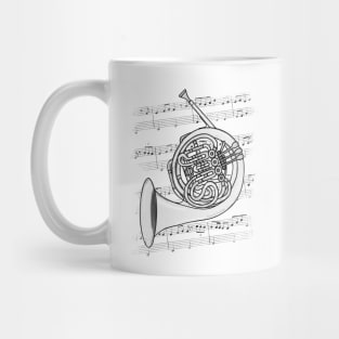 French Horn Player Hornist Brass Musician Mug